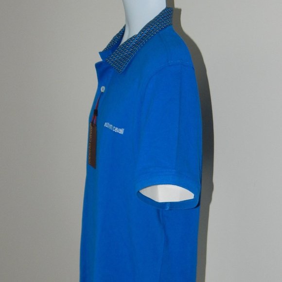 ROBERTO CAVALLI EMBROIDERED LOGO PIQUE POLO SHIRT - Picture 4 of 7